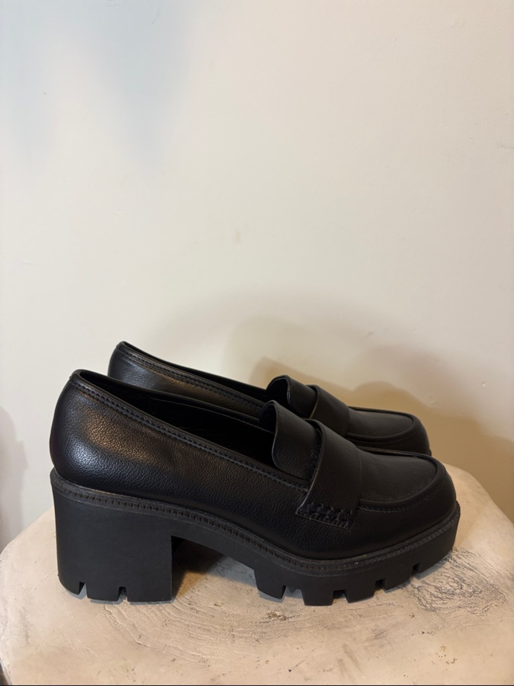 DV by Dolce Vita Black Chunky Platform Loafers - Picture 8 of 11